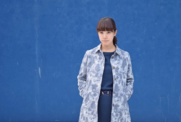 camouflage jacquard bansyuori coat 　迷彩ジャガードコート 3枚目の画像