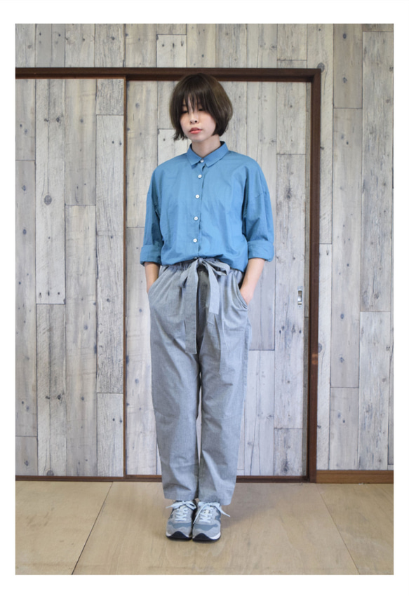 bansyuori  cotton/linen wide shirt コットン/リネン　ワイドシャツ 1枚目の画像