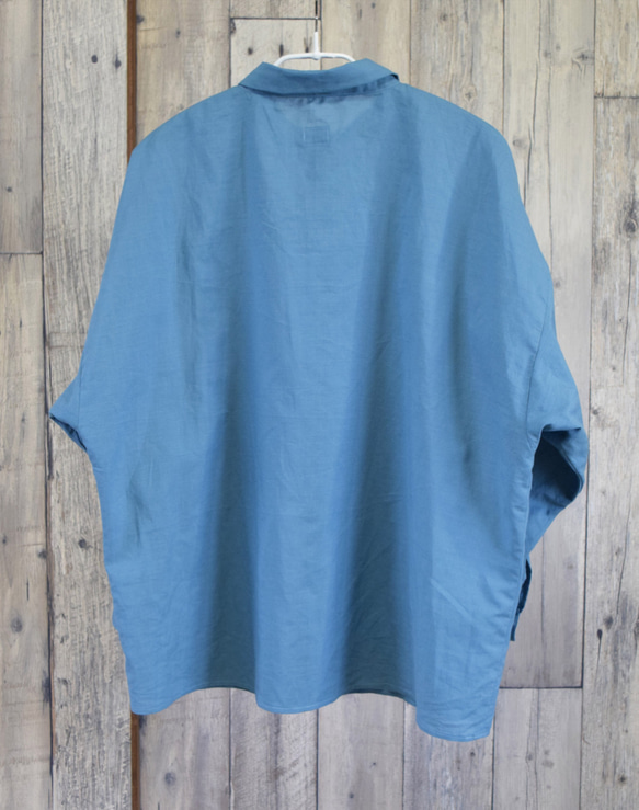 bansyuori  cotton/linen wide shirt コットン/リネン　ワイドシャツ 5枚目の画像