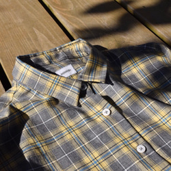 ¥2000-OFF 木漏れ日　bansyuori cotton wide shirt コットン　ワイドシャツ 2枚目の画像