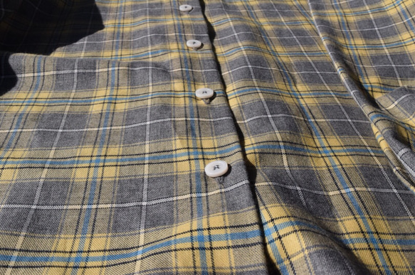 ¥2000-OFF 木漏れ日　bansyuori cotton wide shirt コットン　ワイドシャツ 3枚目の画像