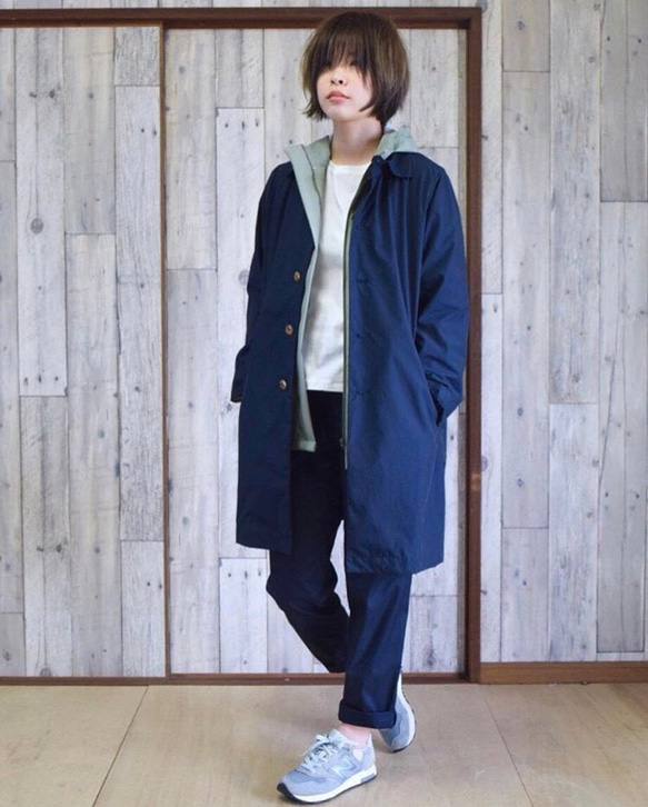 SALE!!!unisex coat~otokomae coat~フラップ付 1枚目の画像