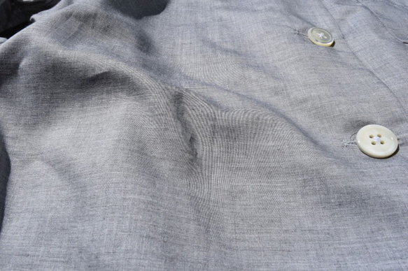 1枚限定　播州織　bansyuori cotton 　リラックス　リゾートワイドシャツ 2枚目の画像