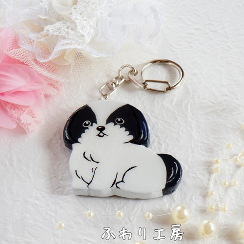 専用　ハンドメイド　刺繍　パグ　チャウチャウ　キーホルダー　ストラップ キーホルダー 犬 刺繍 イヌ フレンチブルドッグ フレブル パグ