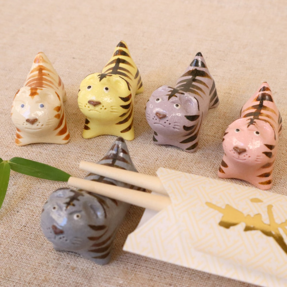 ハンドメイド 動物箸置き 5個セット
