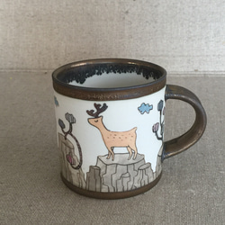 鹿さんのマグカップ 1枚目の画像