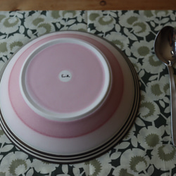 ピンクの万能ボウル皿 6枚目の画像