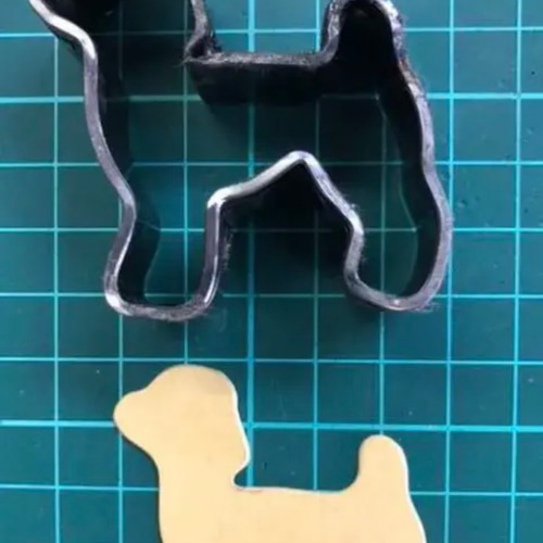 トイプードルの抜き型 オーダーメイド レザークラフト その他