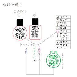 ☆(大) ペットお散歩LED・USB充電式☆名前入れキーホルダー 9枚目の画像