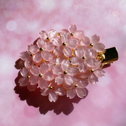 桜のヘアクリップ 桜満開 2枚目の画像