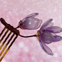 紫木蓮のヘアコーム 1枚目の画像