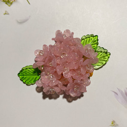 紫陽花のヘアクリップ/ブローチ/ポニーフック 2枚目の画像