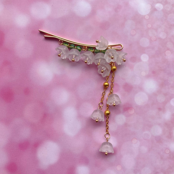 鈴蘭のヘアピン スズラン ヘアピン メノ工房 通販 12511558｜Creema