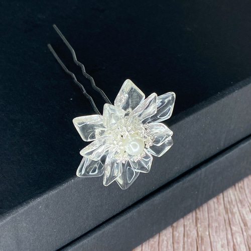 雪の結晶のかんざし Uピン簪 かんざし メノ工房 通販 13092407