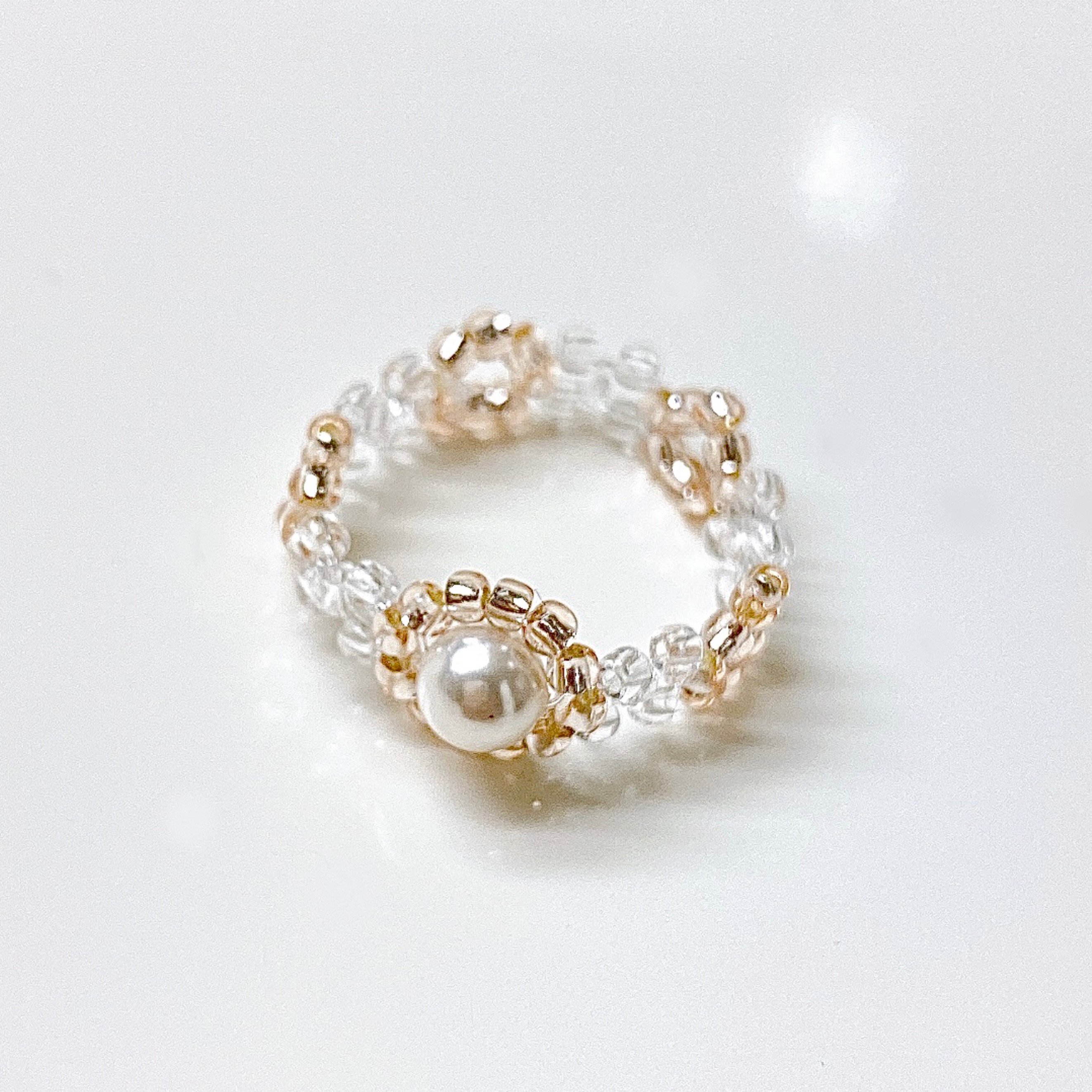 Will×RUKUS パール付きリング パールのビーズリング 指輪・リング pokiko 通販 11783809