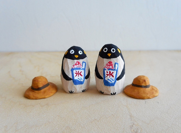 木と粘土　子供ペンギンとイチゴ味31 4枚目の画像