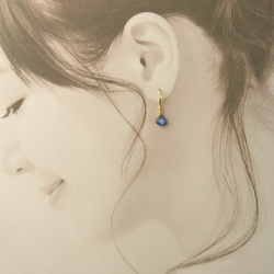 【福袋】宝石質*カイヤナイト*耳飾り＆ネックレス 3枚目の画像