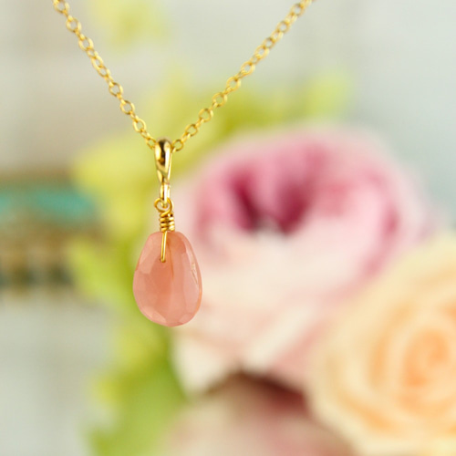 14kgfインカローズのフラワーチャーム