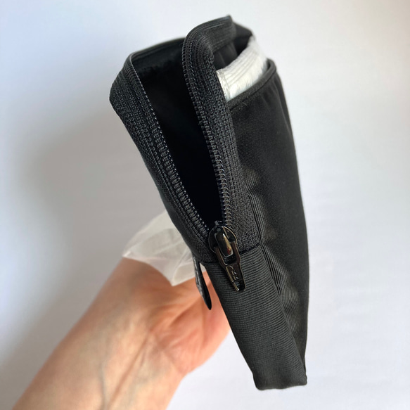 【3way】デスクまわり バッグにもかさばらない 携帯用に便利なポーチ一体型 ポケットティッシュケース《選べる2タイプ》 8枚目の画像