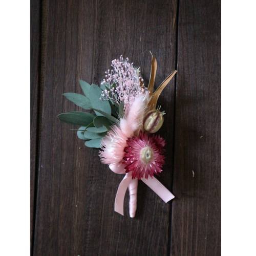 受注作成】ドライフラワーウェディングブーケ＆ブートニア 結婚式 前撮り