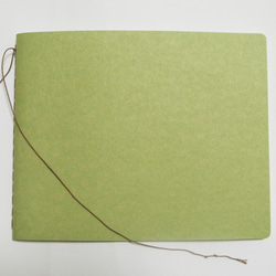紙と糸ノート（グリーン） 2枚目の画像