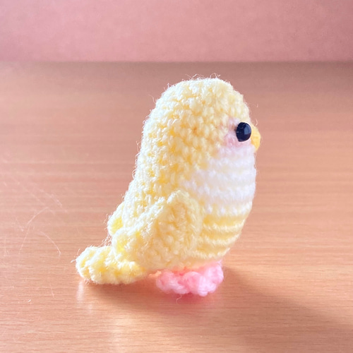 コザクラインコ(シナモン)あみぐるみ ニコニコ可愛いインコさん人形