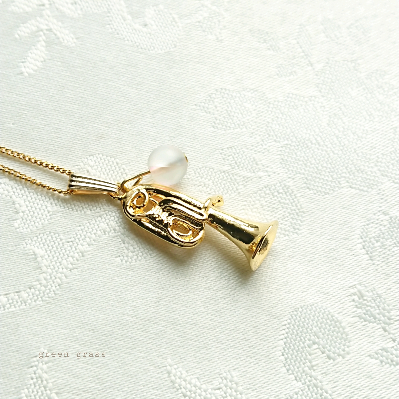 楽器のネックレス ♪チューバ(ゴールドカラー) ネックレス・ペンダント 