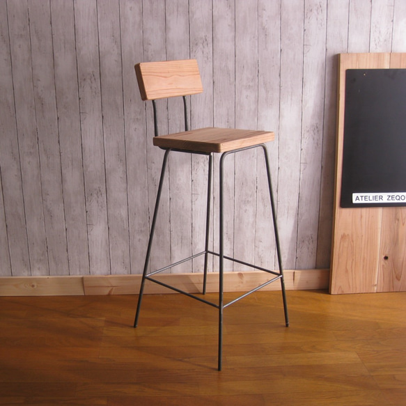 カウンターチェア　アイアン　杉板 人気・おすすめ｜使いやすい・旅行におすすめ 品質保証 全国発送 正規品・日本国内発送・安心保証付き