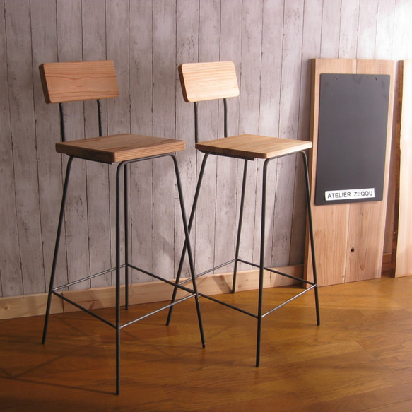 カウンターチェア　アイアン　杉板 人気・おすすめ｜使いやすい・旅行におすすめ 品質保証 全国発送 正規品・日本国内発送・安心保証付き