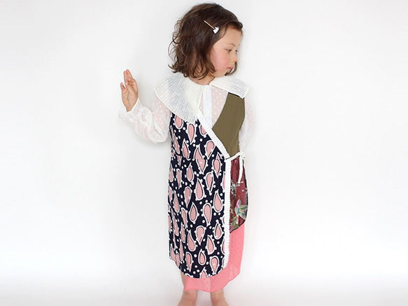 ひと雫◆フランスアンティーク｜美品フリルスモックゆったりワンピース ひと雫様専用◇フランスアンティーク｜美品フリルスモック