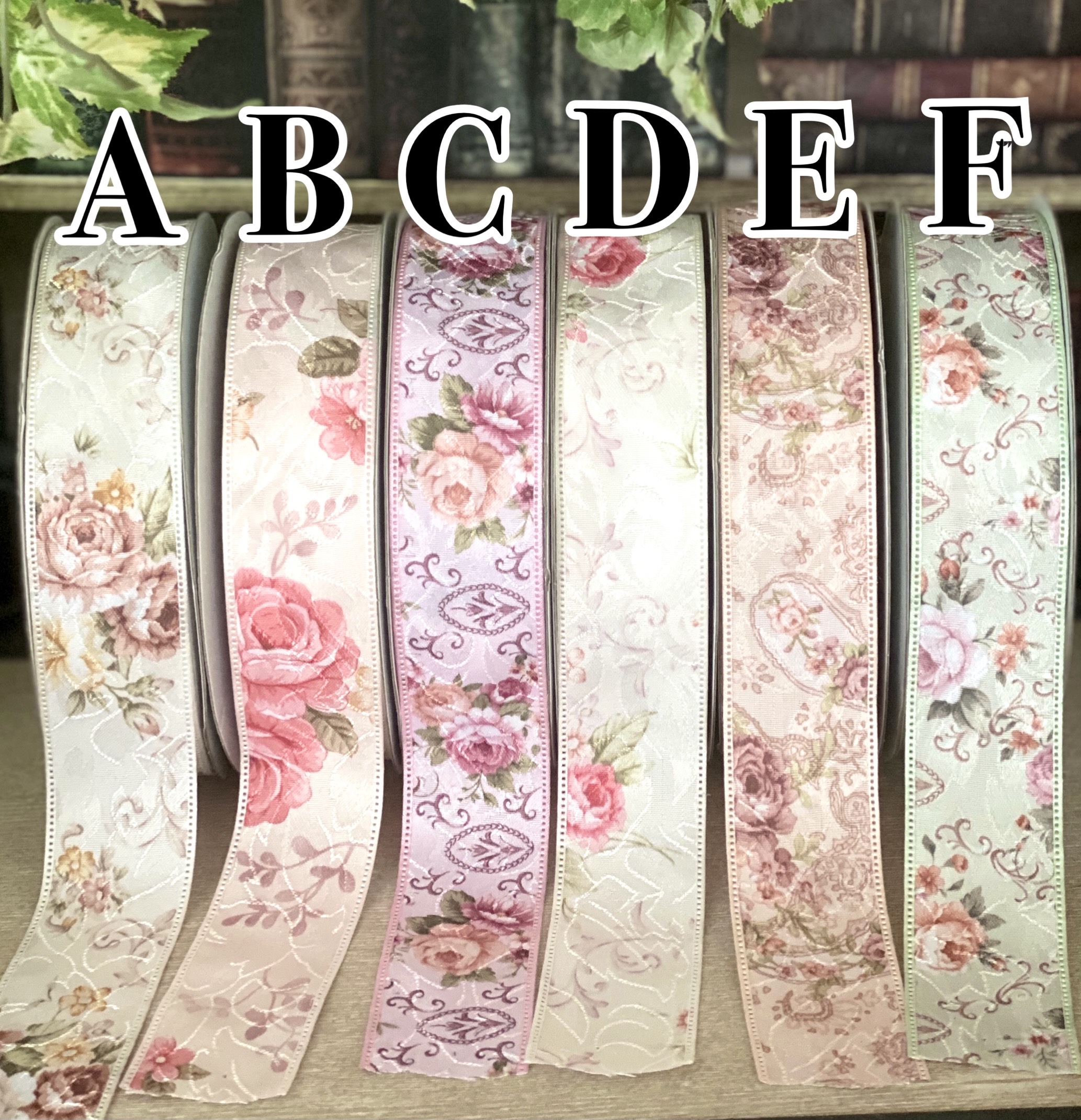 FRANCOFERRARO フランコフェラーロ　花柄　薔薇　リボンテープ　未使用 imgrc0076388754.jpg