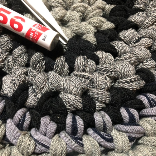 靴下はぎれ　マット　座布団　ハンドメイド 靴下はぎれ　マット　座布団　ハンドメイド