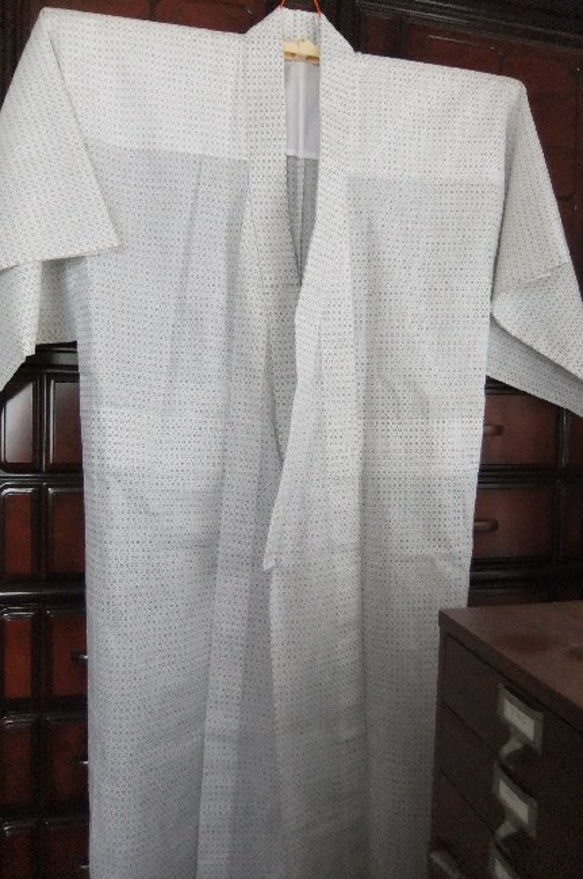 書生さんの着物といえば白絣☆男物浴衣 4枚目の画像