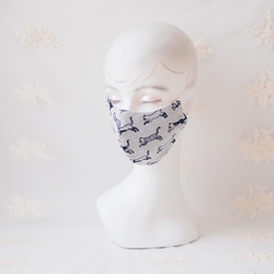 SALE !  ねこマスク・ダブルガーゼCatマスク・フィルターポケット・ノーズフィッター付き  （Ｍ・Ｌサイズ） 5枚目の画像