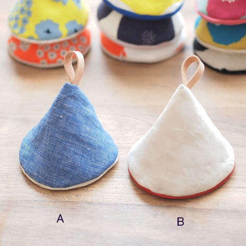 STAUBストウブ 三角鍋つかみ🍒 】作り方 ミシン刺繍 刺繍プロ8