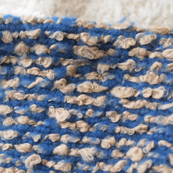 【受注製作】ループツイードとくるくるモヘアのスヌード（1重ねじりタイプ）・ボア・ニット 5枚目の画像