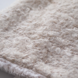 【受注製作】ループツイードとくるくるモヘアのスヌード（1重ねじりタイプ）・ボア・ニット 6枚目の画像