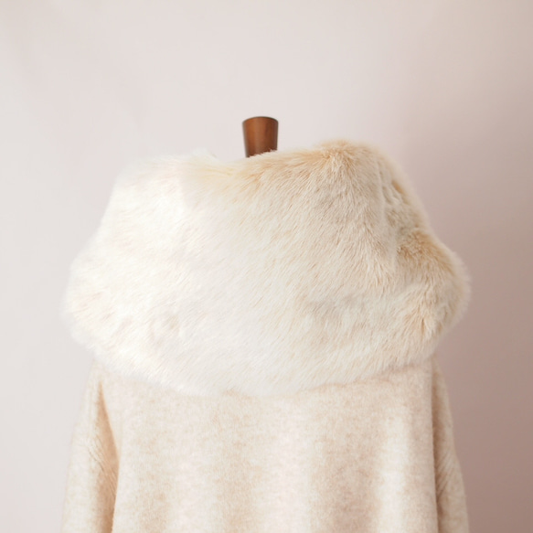 【受注製作】うっすらチェックとふんわりギンガムのスヌード 3枚目の画像