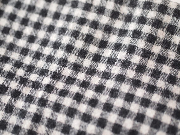 【受注製作】うっすらチェックとふんわりギンガムのスヌード 7枚目の画像
