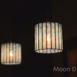 【archdeco 様　ご注文】Moon Drops Lamp 1　雪花（ペンダントタイプ S）２個 3枚目の画像