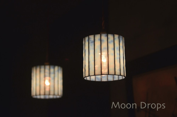 【archdeco 様　ご注文】Moon Drops Lamp 1　雪花（ペンダントタイプ S）２個 3枚目の画像