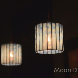 【chiico様　ご注文】Moon Drops Lamp 1　雪花（ペンダントタイプ S）２個 3枚目の画像