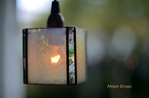 ひでくん様ご注文　【送料無料】Moon Drops Lamp P3 　ホワイトキューブ２個　 4枚目の画像