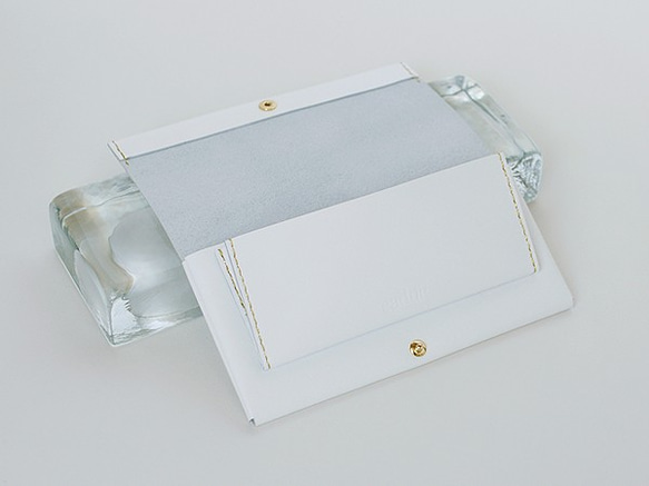 SMART LONG WALLET / white (cow leather) 第3張的照片