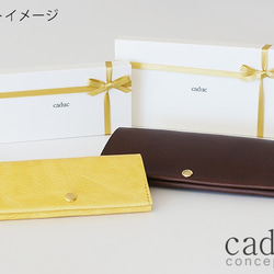 SMART LONG WALLET / white (cow leather) 第5張的照片