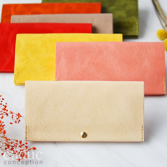 SMART LONG WALLET / beige（Goat leather） 第2張的照片