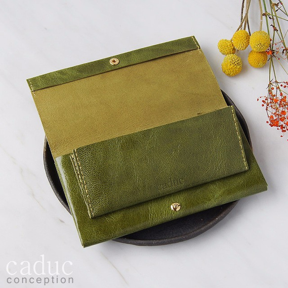 SMART LONG WALLET / green（Goat leather） 第4張的照片