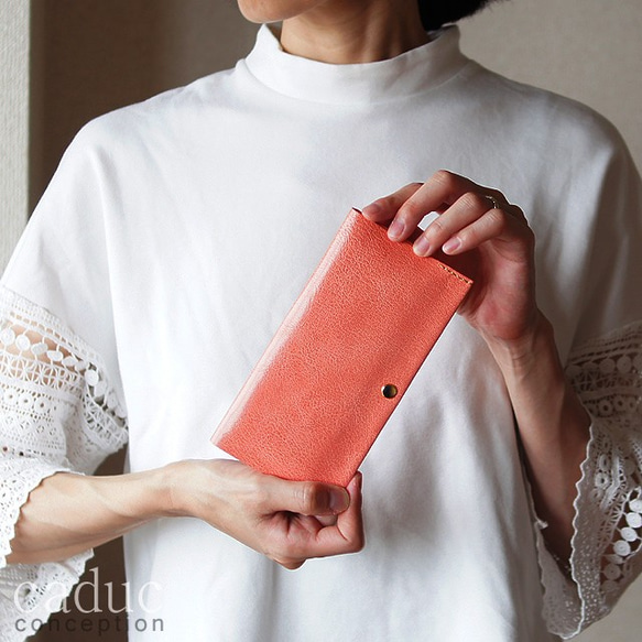 SMART LONG WALLET / PINK（Goat leather） 第1張的照片