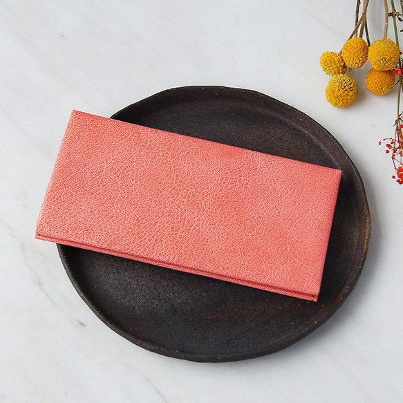 SMART LONG WALLET / PINK（Goat leather） 第3張的照片