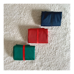 <One off>Colorful Nylon Eco Bag / Navy x Red 【ラスト１点】 7枚目の画像